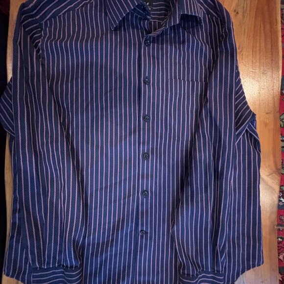 Stanza Long Sleeve Dress Shirt, Mens 42 cm/16.5 - Picture 6 of 15